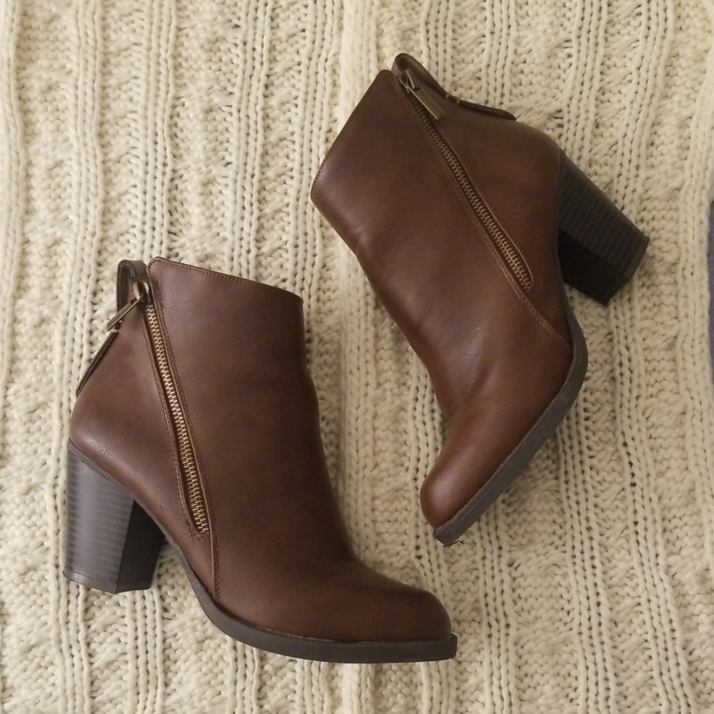 Brown ankle boots